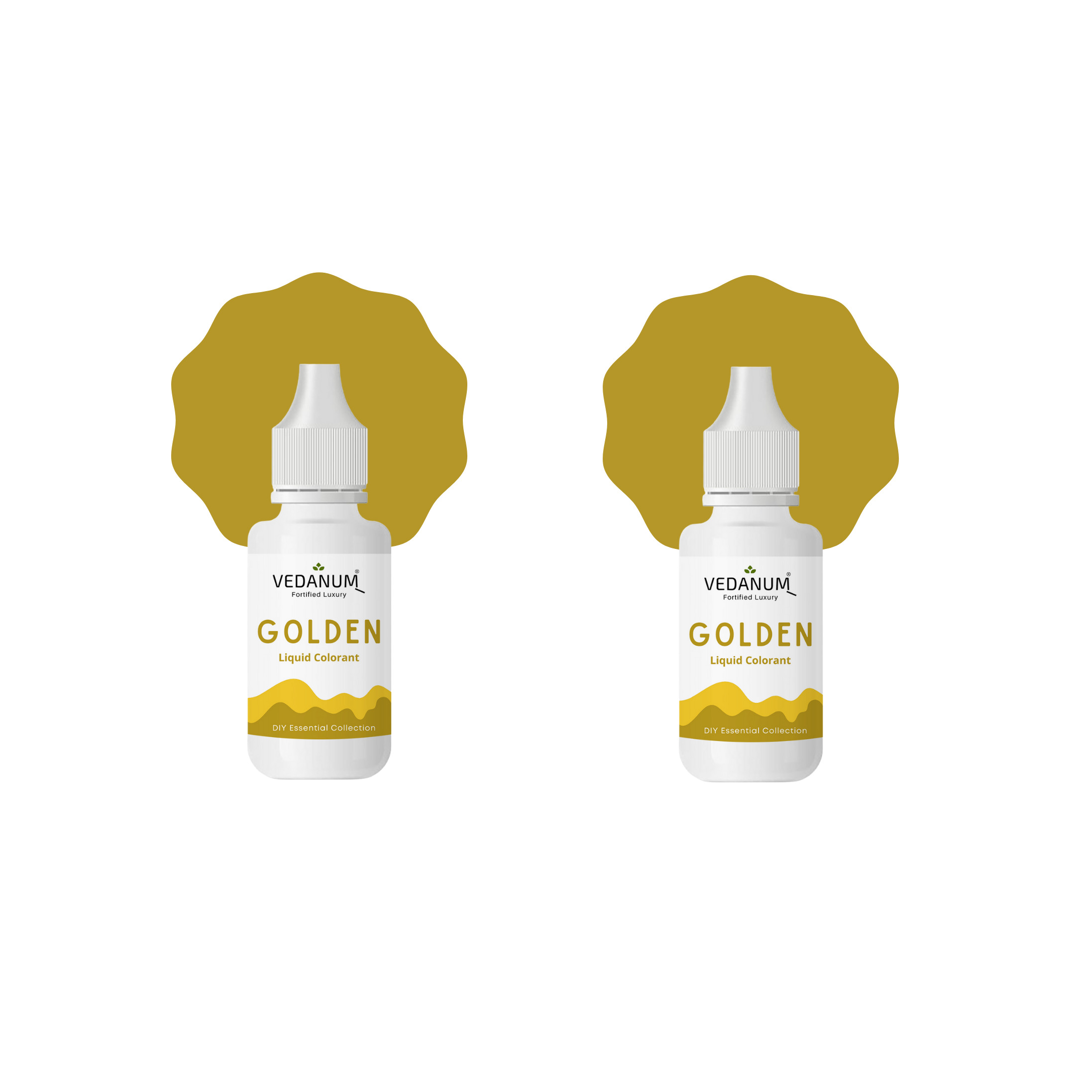 Golden Liquid Color for Soap Making, Cosmetics, Perfumes, DIY | Pack of 2