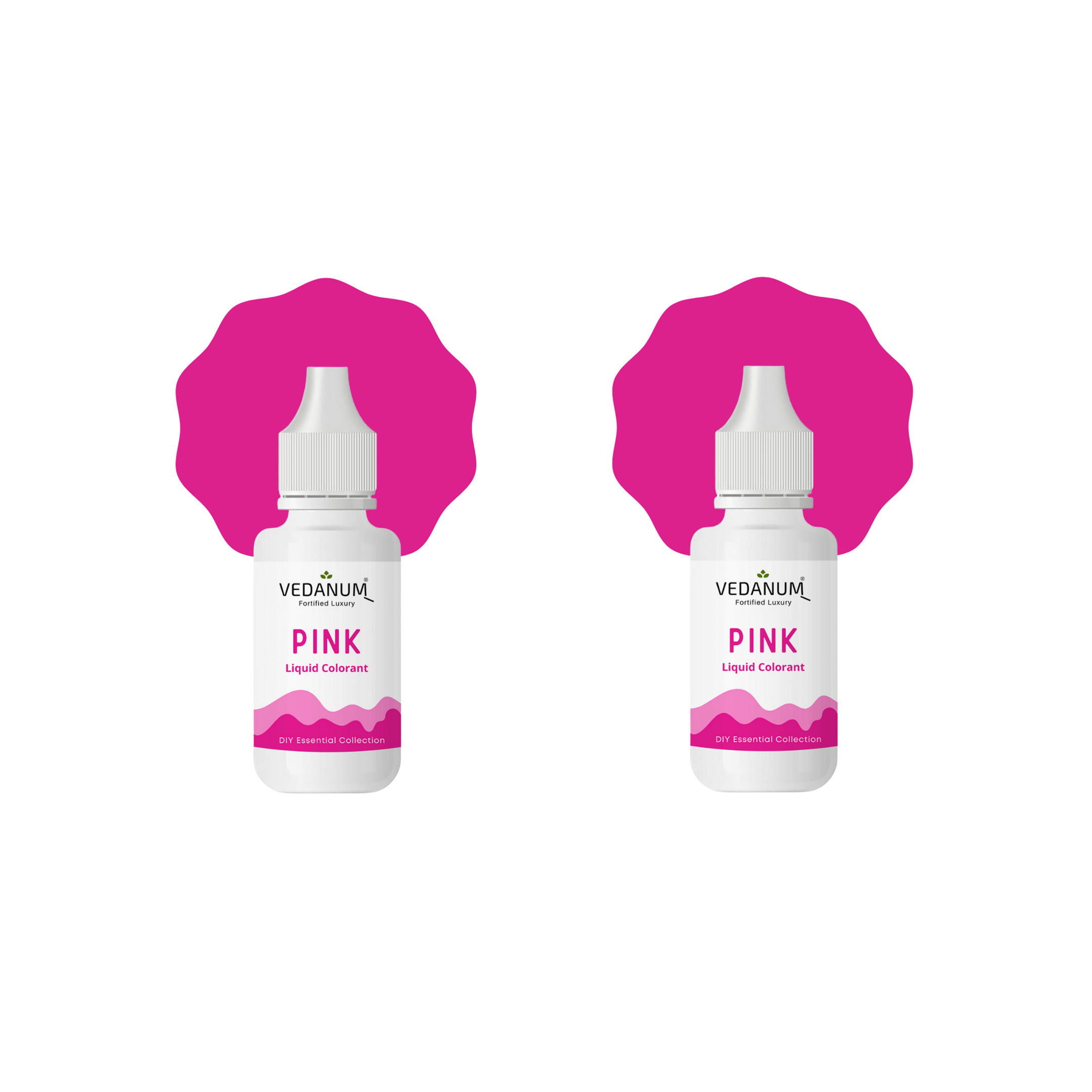 Pink Liquid Color for Soap Making, Cosmetics, Perfumes, DIY | Pack of 2