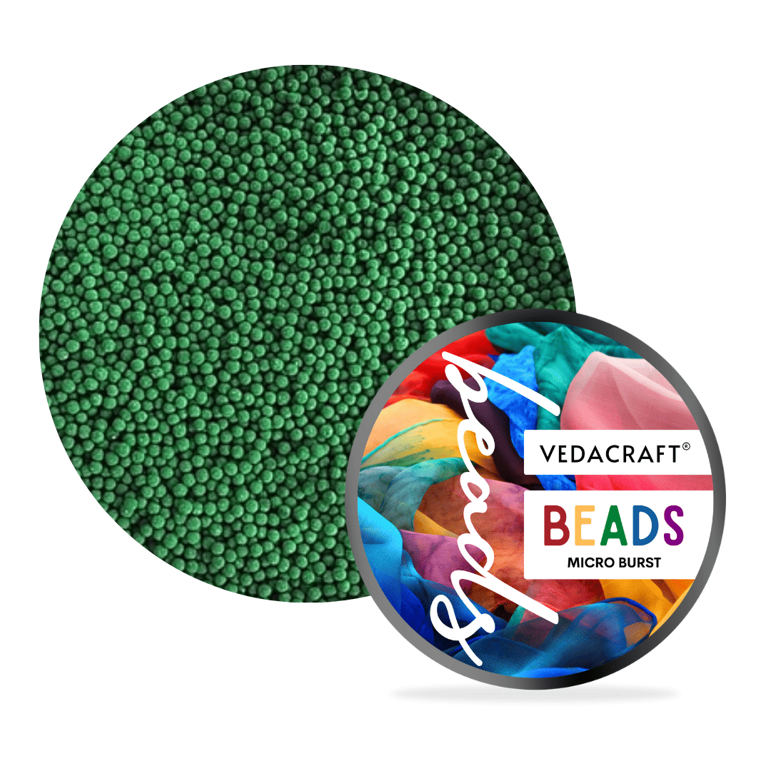 Cellulose Dark Green Exfoliating and Bursting Beads