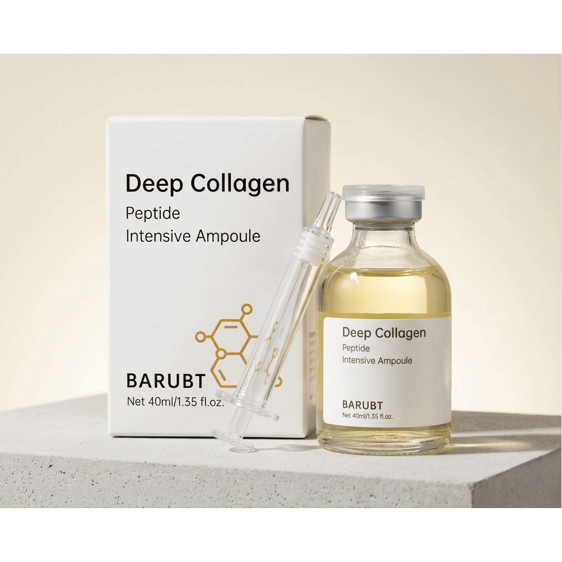 Deep Collagen Peptide Ampoule 40ml: Advanced Anti-Aging Hydrating Serum