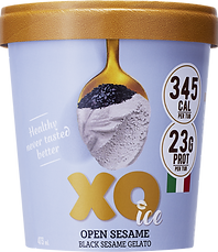 XO-ice Low Cal High Protein Gelato - Open Sesame (Black Sesame)