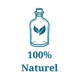 Motif Bouteille stylisé distillation artisanale, symbole d'une production 100% Naturelle