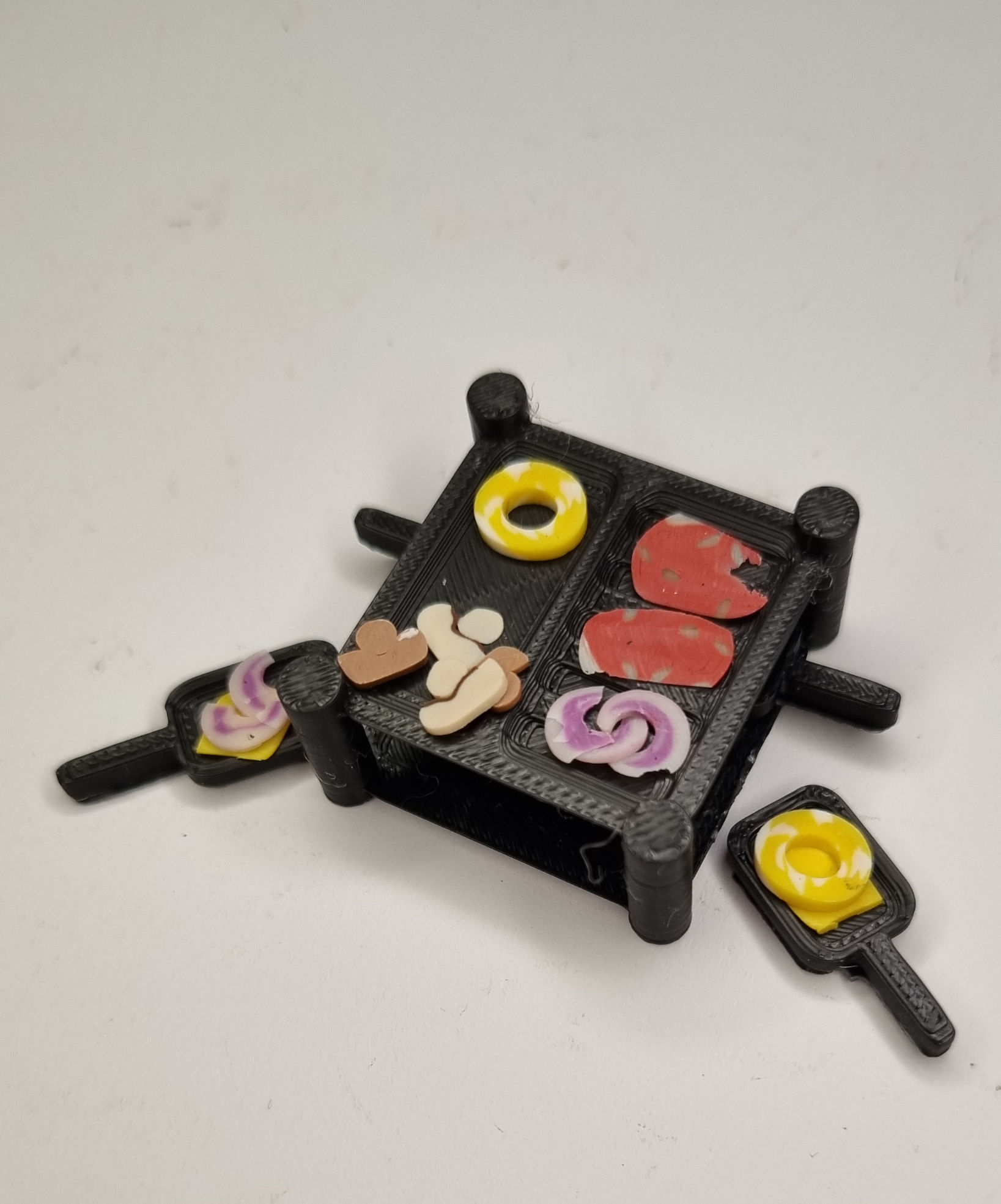 Miniatur Racletteofen Quadratisch für 4 Personen