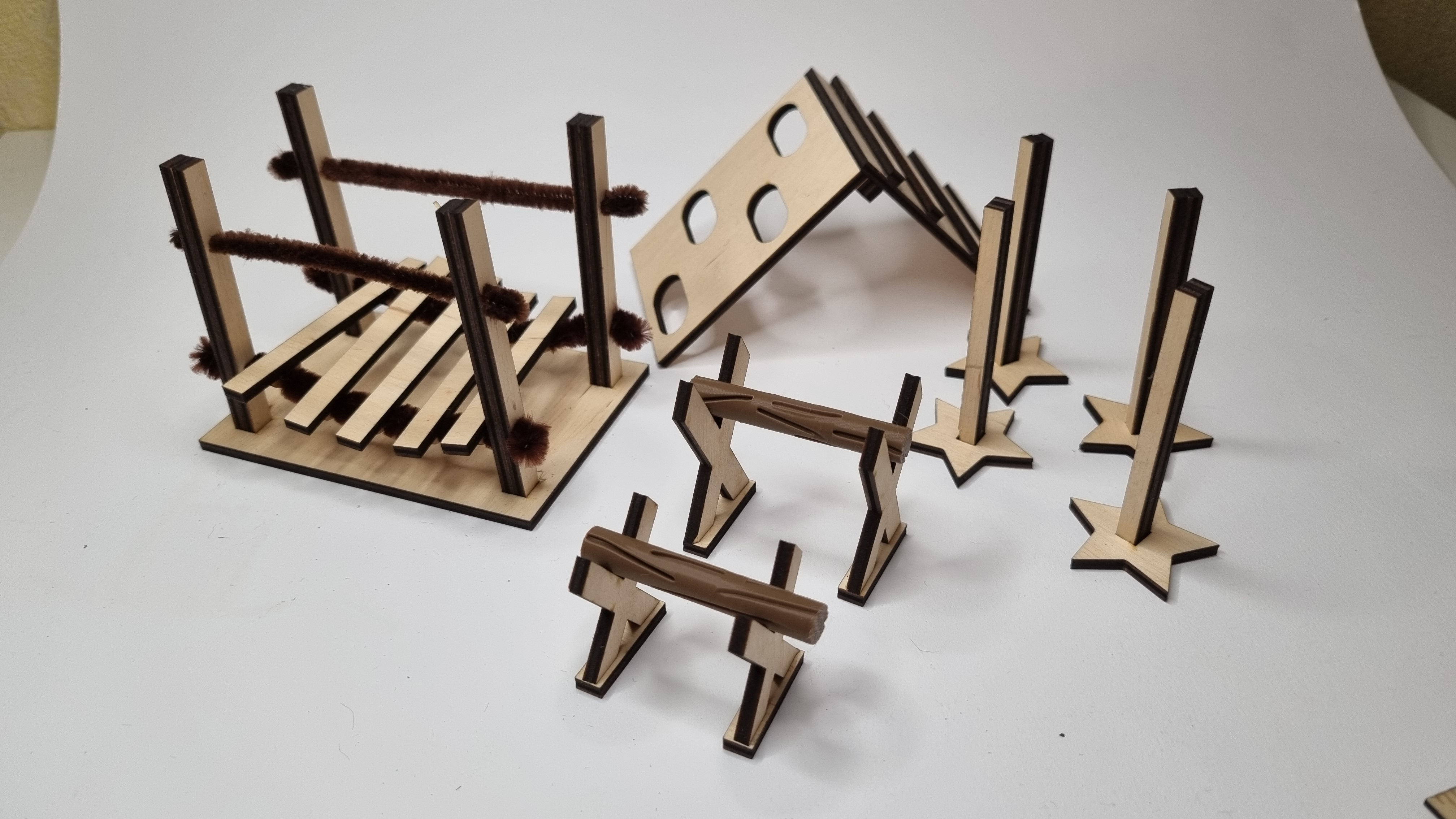 Miniatur- Set für die Rentierprüfung