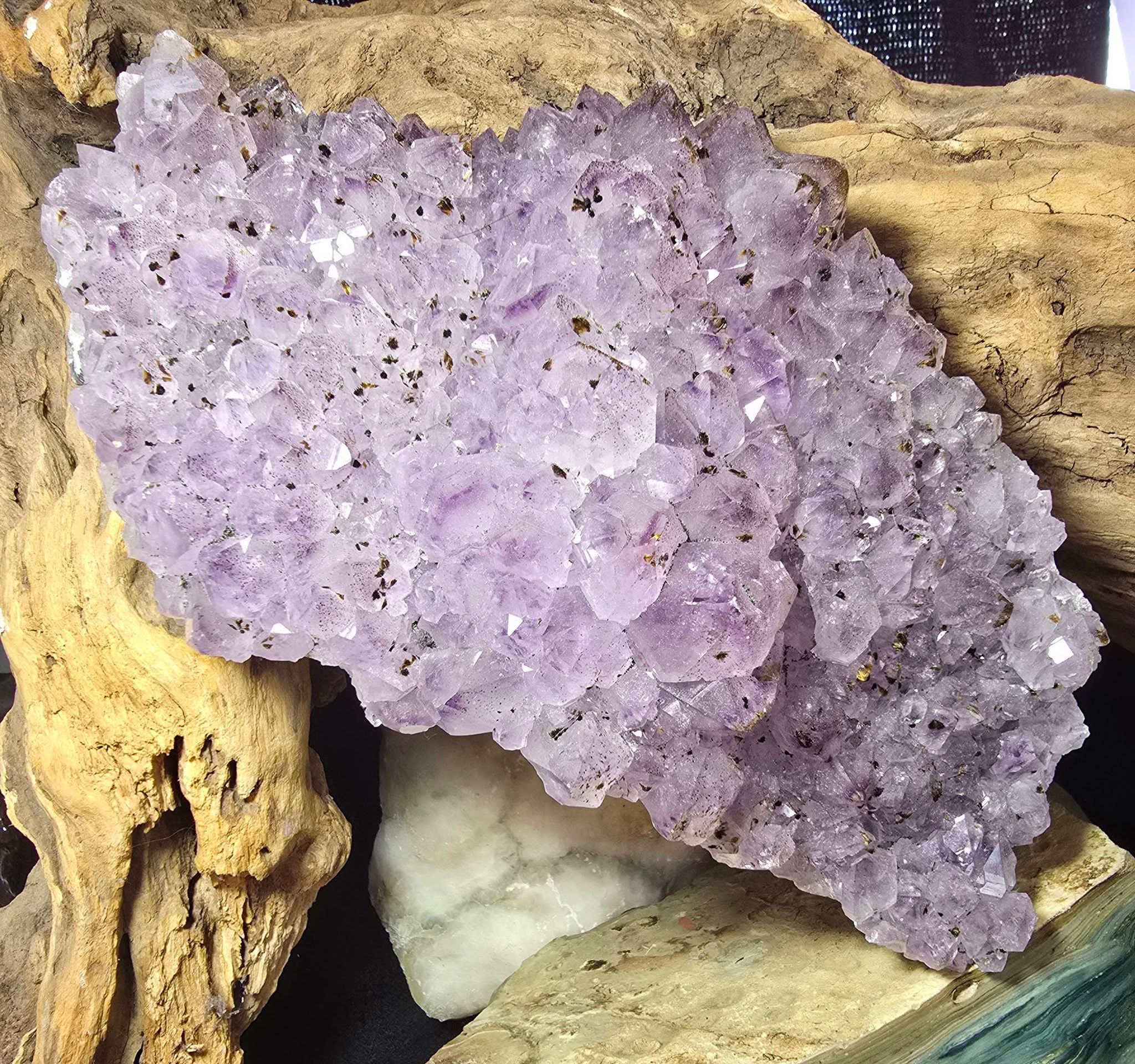 amethyst bed top view