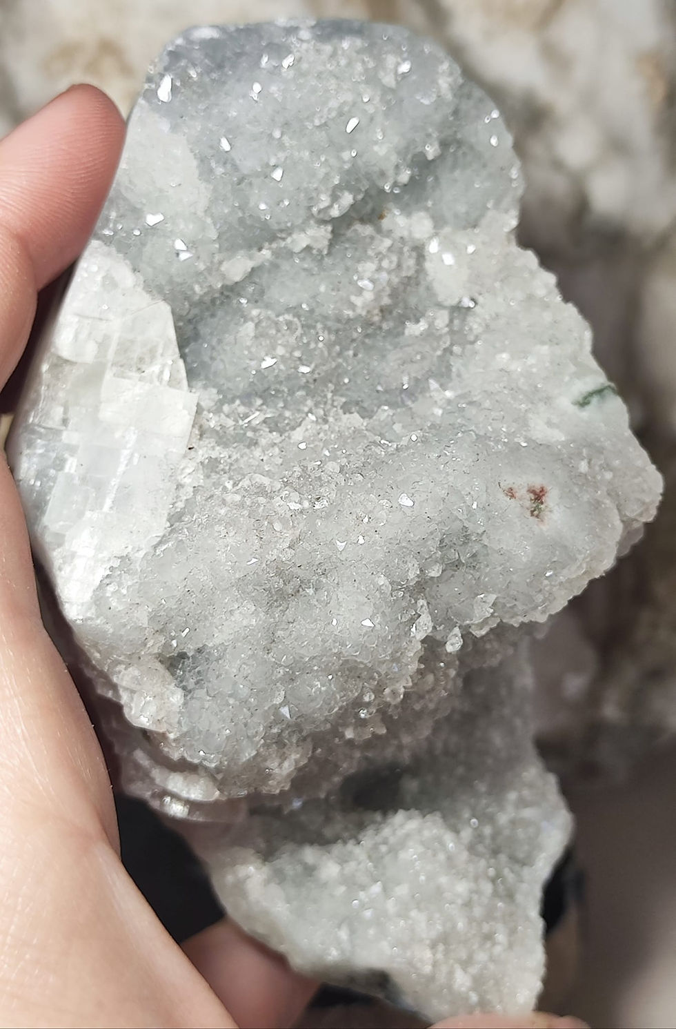 Thumbnail: zeolite bed side view hand held