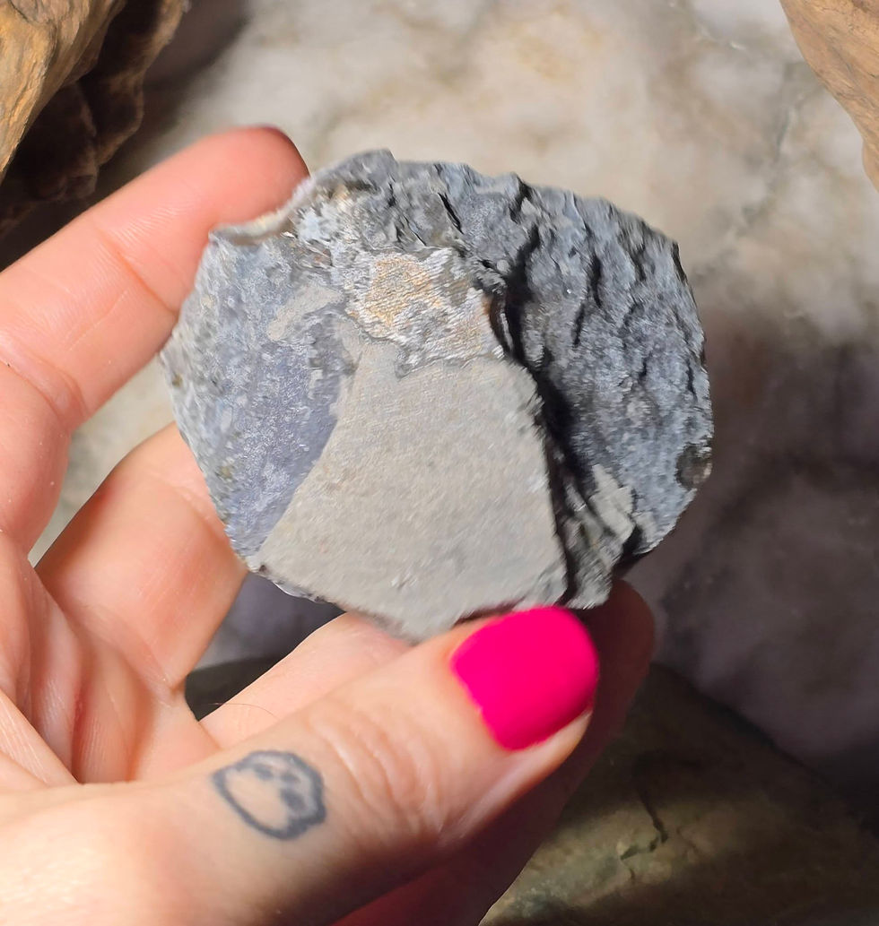 Thumbnail: amethyst aura bed hand held bottom view