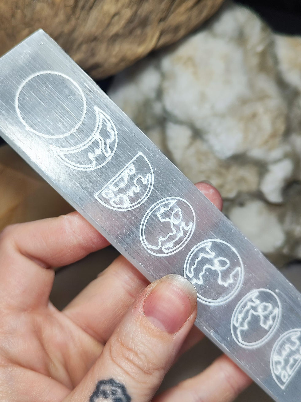 Thumbnail: Moon Phases Selenite Charging Bar