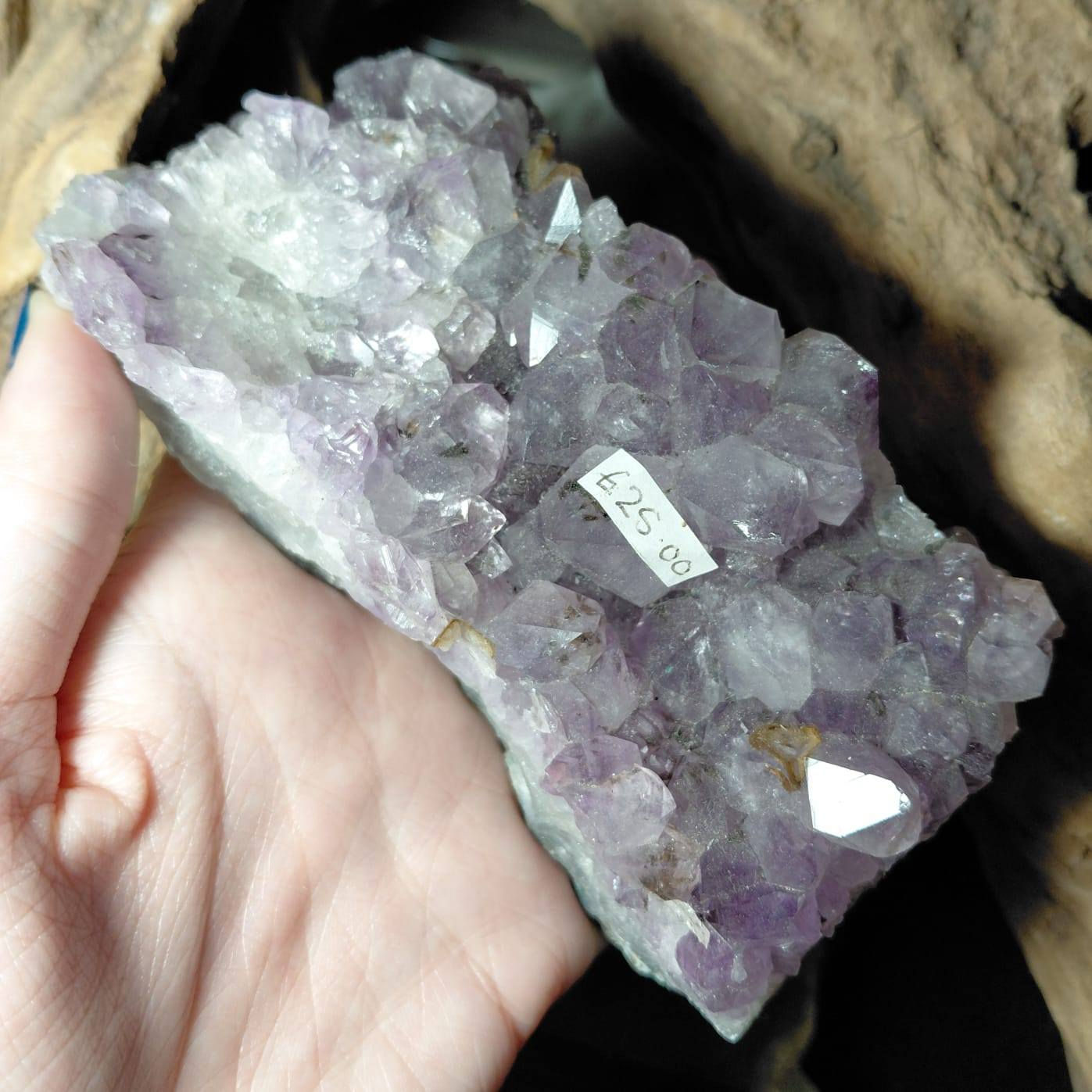 amethyst bed hand held top view