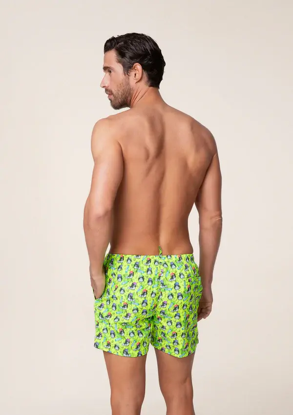 Miniatura: F**k Costume Boxer Medio Cane Gin - Giallo Fluo