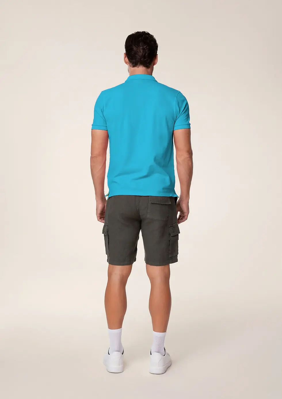 Miniatura: F**k Polo Etchettina Logo Piccolo - Turchese