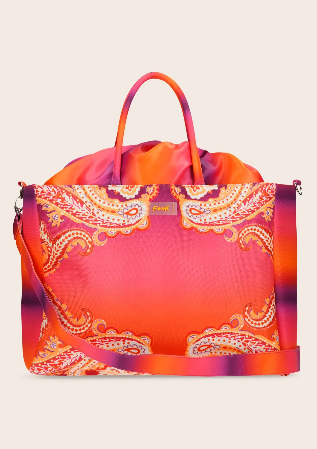 F**k Borsa Mare Bandana - Arancione/Viola