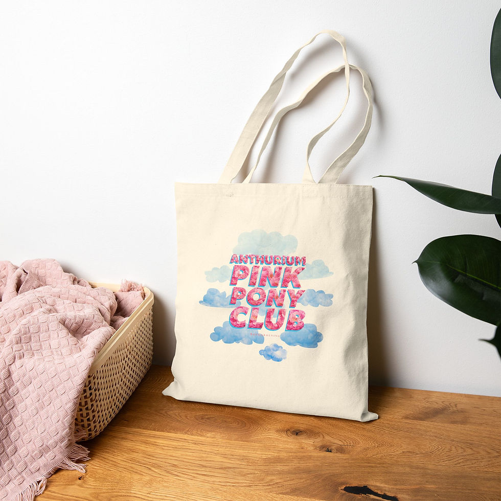 Thumbnail: "Cute But Psycho" Tote By The Anthurium Pink Pony Club