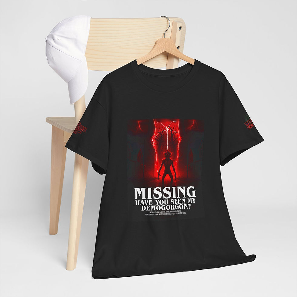 Thumbnail: "Missing Demogorgon" Poster Tee