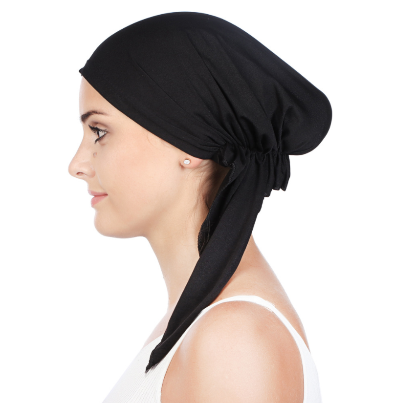 Miniatura: Gorra con capucha de arco de color sólido para mujer