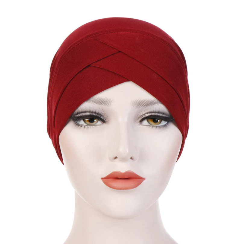 Miniatura: Pañuelo de poliester para mujer, tipo turbante