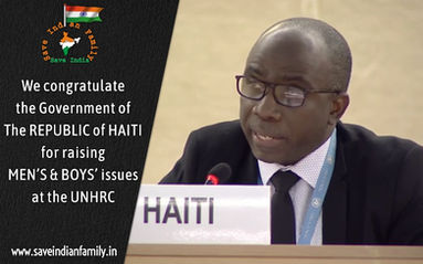 Haiti raises Men’s & Boys’ issues at the United Nations Human Rights Council