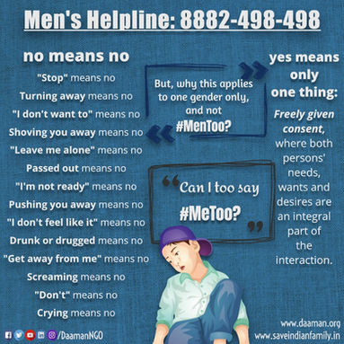 Why 'No means No' Applies To Only One Gender?