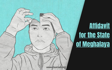 Format: Affidavit for the State of Meghalaya