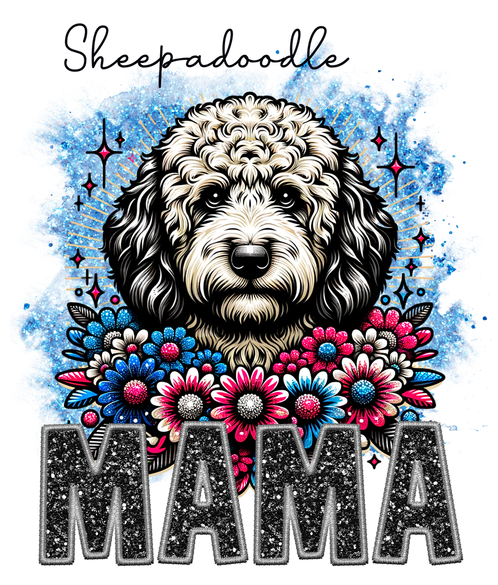 Sheepadoodle MAMA white