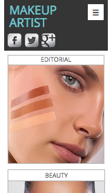 Hår & skønhed hjemmesideskabeloner – Makeupartist