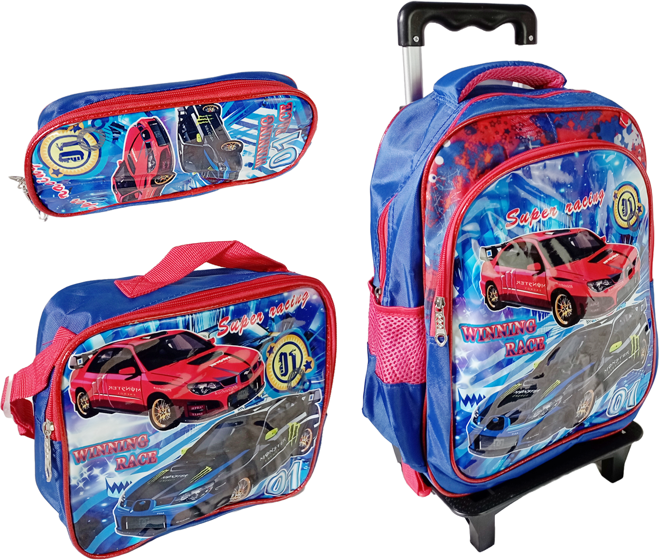 MOCHILA + LANCHEIRA + ESTOJO