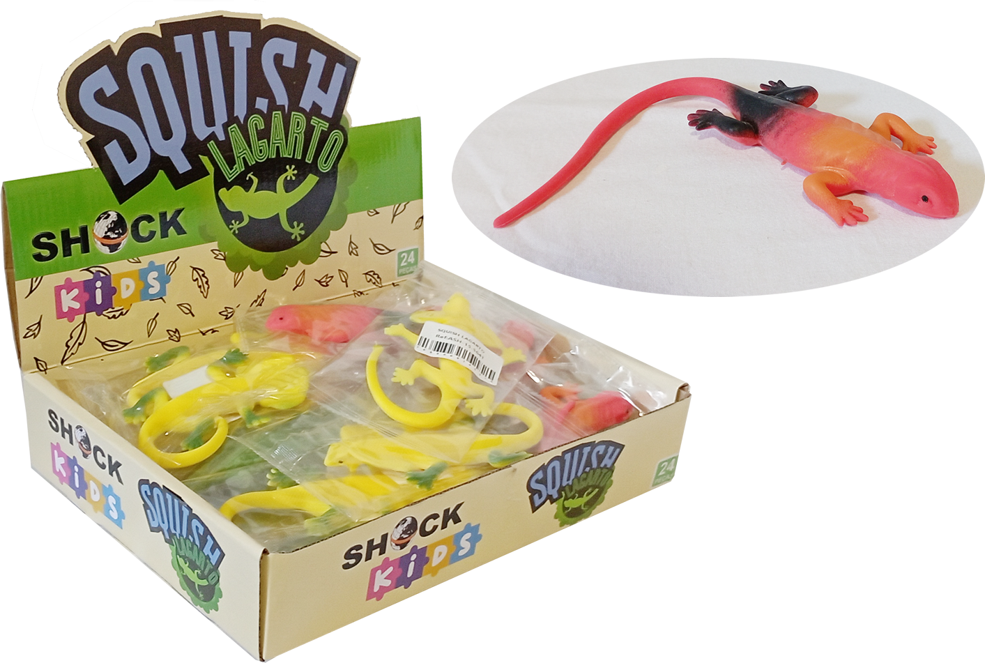 SQUISH LAGARTO (BOX COM 24)
