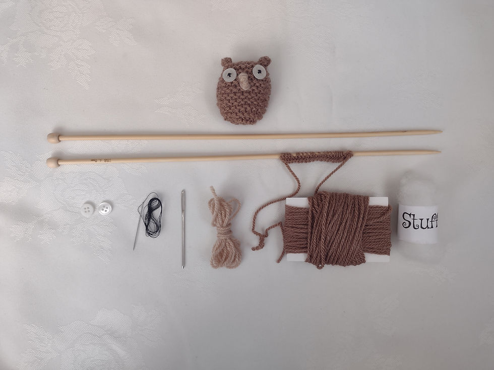 Миниатюра: Beginners Knitting Kit - Owl