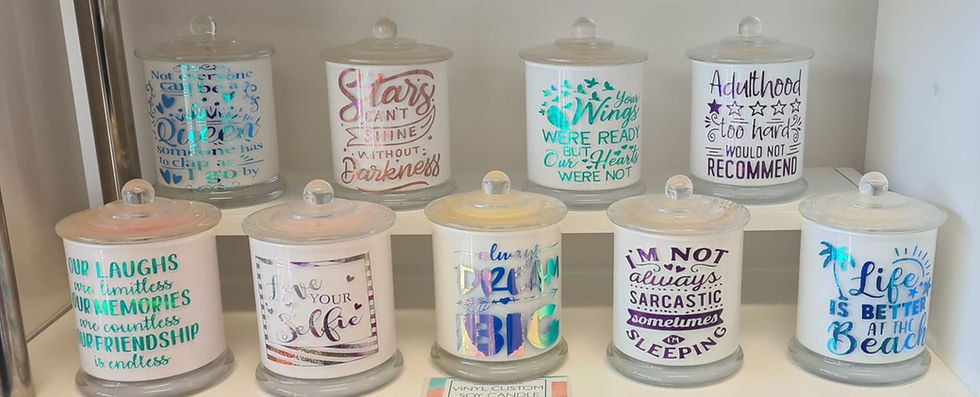 Thumbnail: Custom  Soy Wax Vinyl Candle