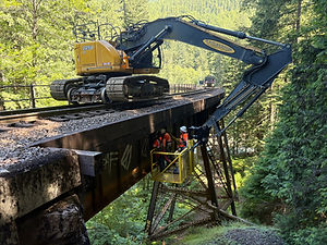 Utility Placement under bridge