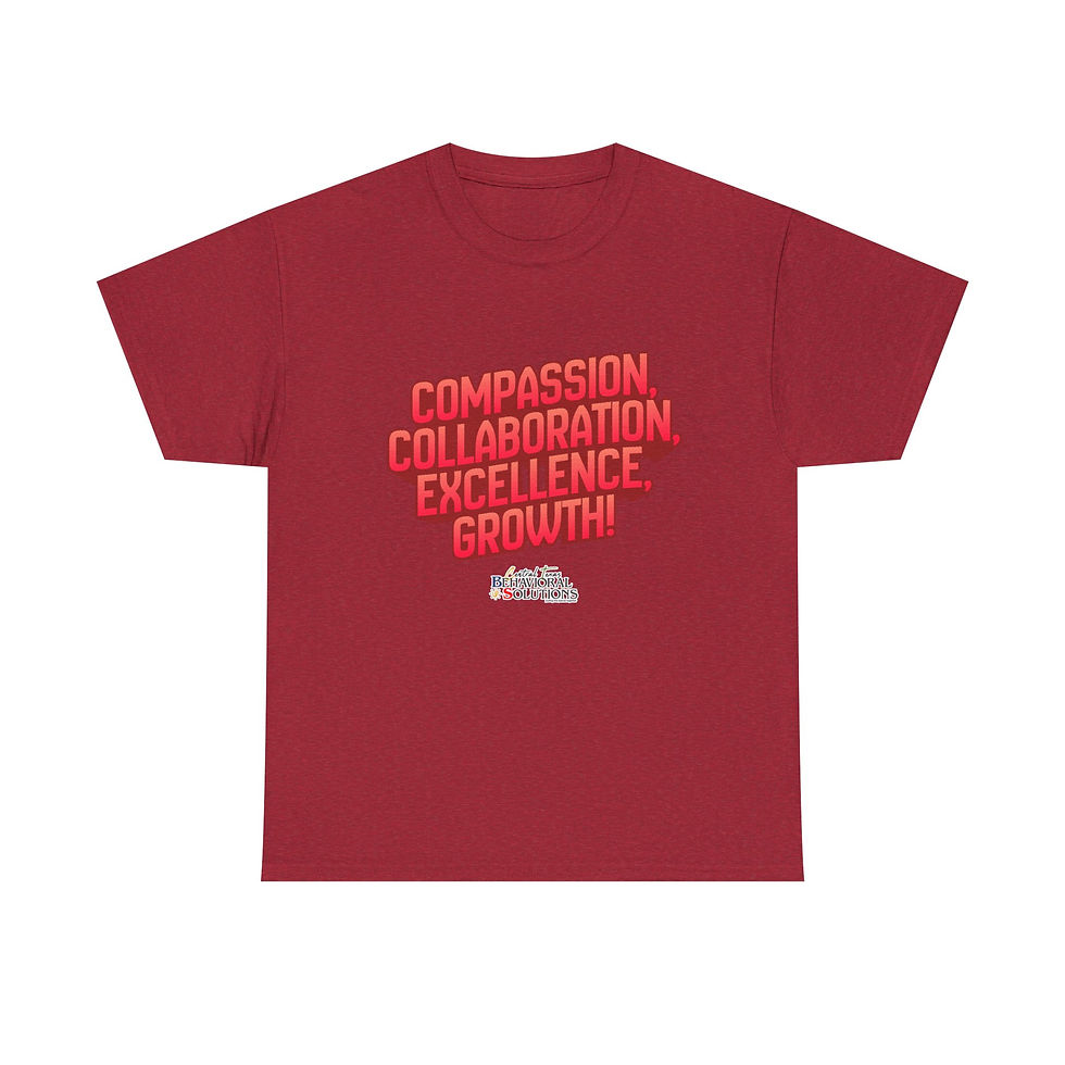 Thumbnail: Inspirational Values T-Shirt — "Compassion Collaboration Excellence Growth" Tee