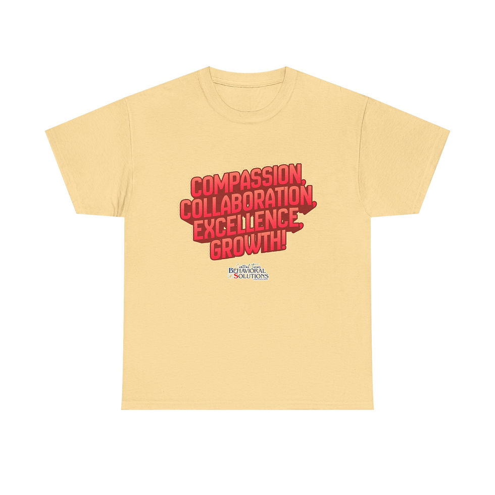 Thumbnail: Inspirational Values T-Shirt — "Compassion Collaboration Excellence Growth" Tee