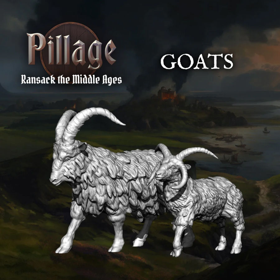 Miniature : Animaux médiévaux de la ferme (x104)