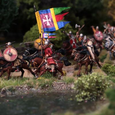 Miniature : Cavalerie légère normande (x12)