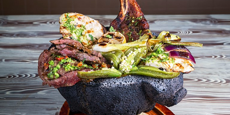 Arranged Food and Objects