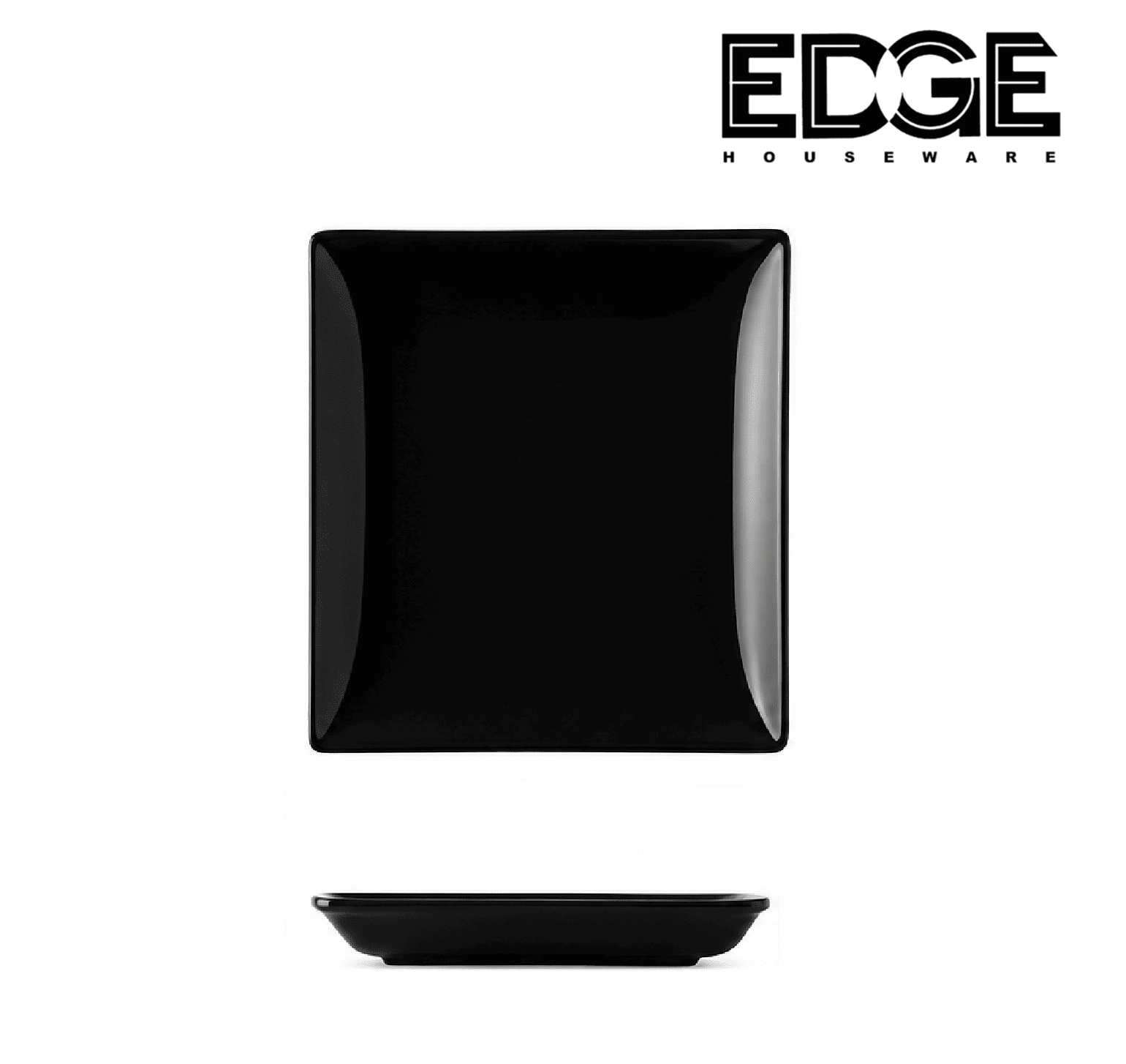 8 ″ Melamine Black Square Plate