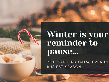 ❄️ How to Stay Calm and Grounded During the Busiest Time of Year