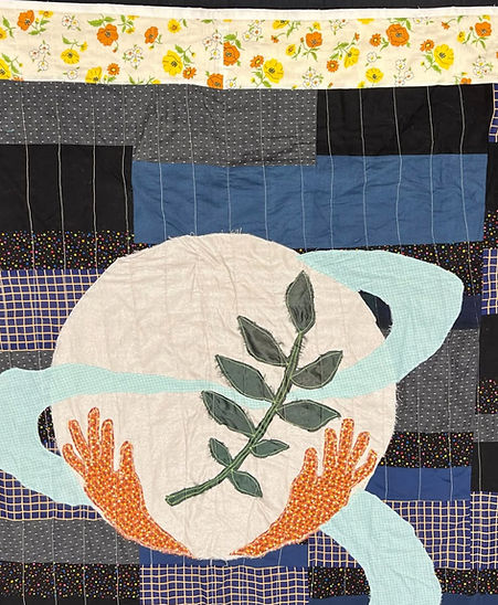 Transmissions Quilt (detail 1)