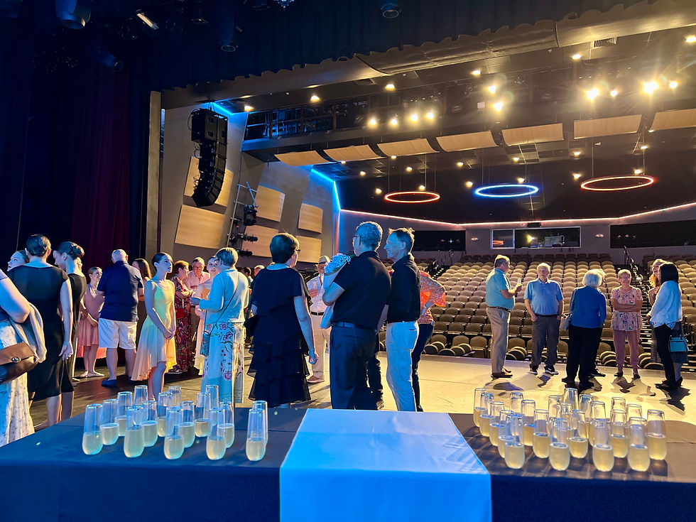 Patrons of the Bay, family, friends, and dancers gather together for the Curtain Rising of Coastal Ballet of Florida's first official full length season!