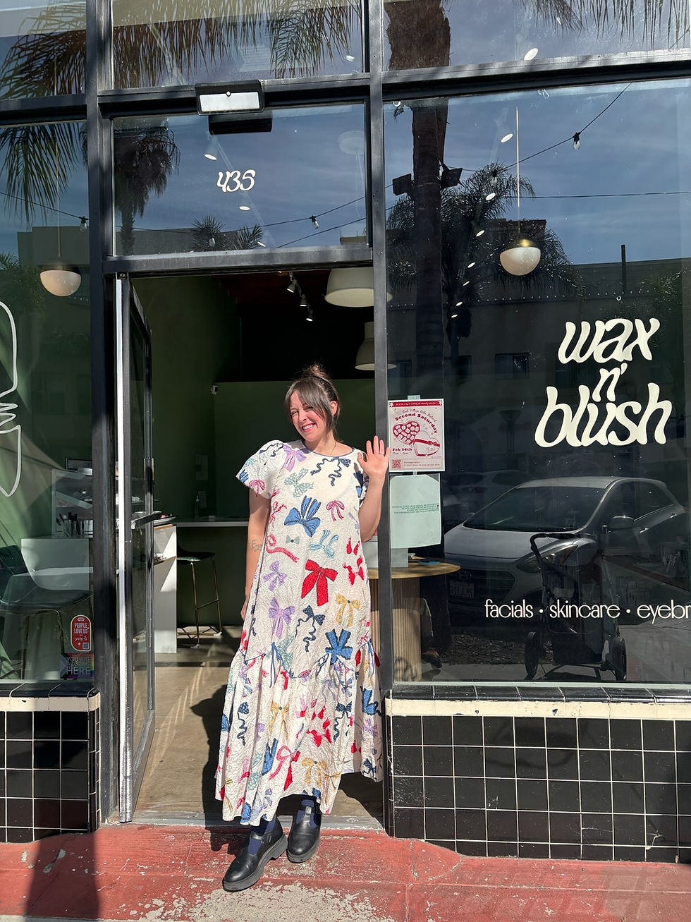 Larissa, owner and esthetician at Wax N' Blush in Long Beach