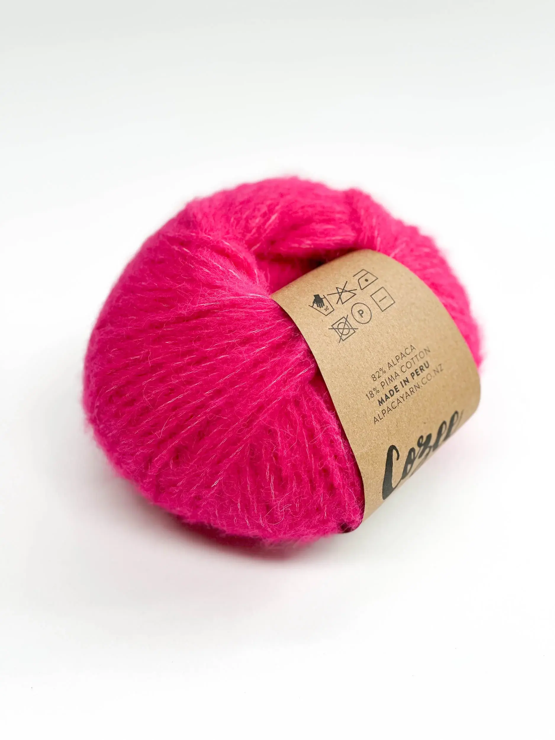 6506 Bright Pink—Cozee Alpaca Mega Yarn