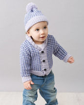 Thumbnail: houndstooth cardi & beanie 456