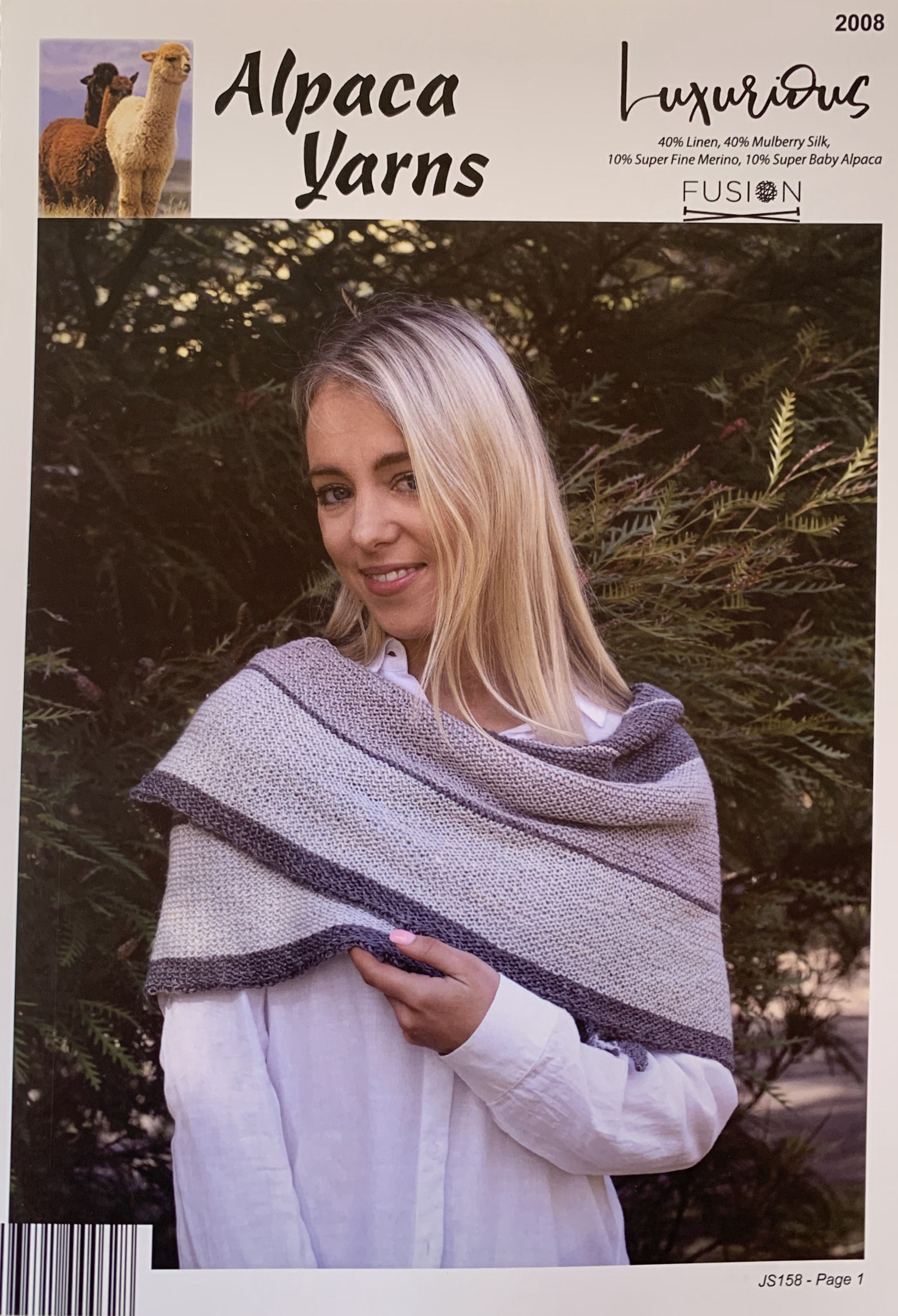 Multi Colour Shawl - Alpaca Yarns 2008