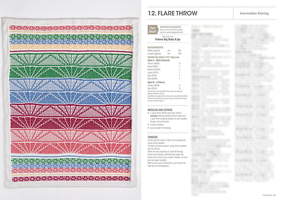 Thumbnail: Mod Knits In Big Baby 1105 by Patons