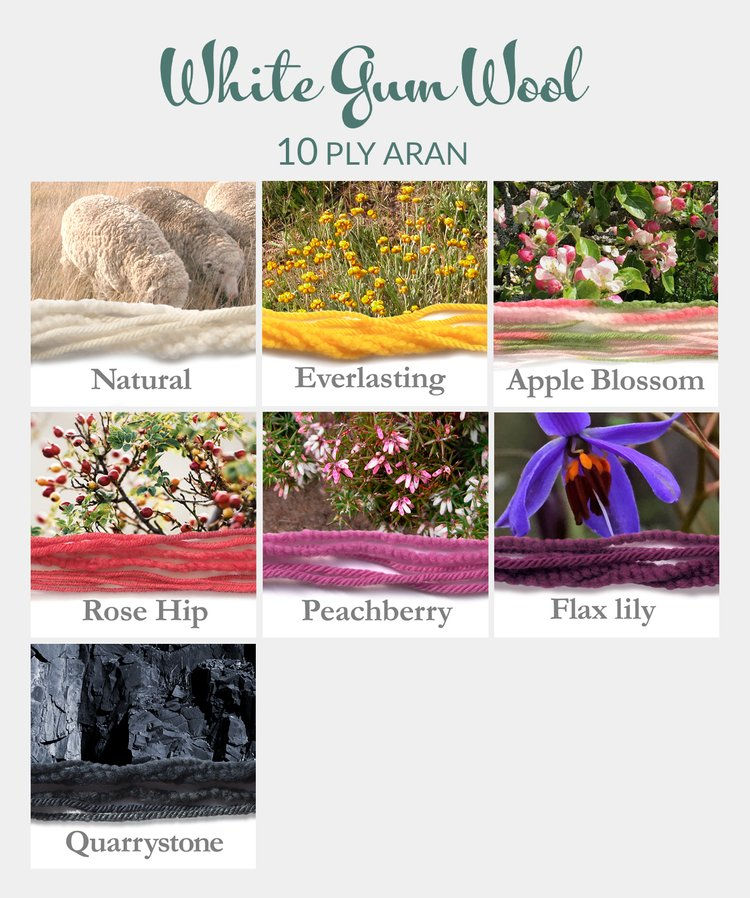 Thumbnail: White Gum Wool Peachberry—10 ply Aran