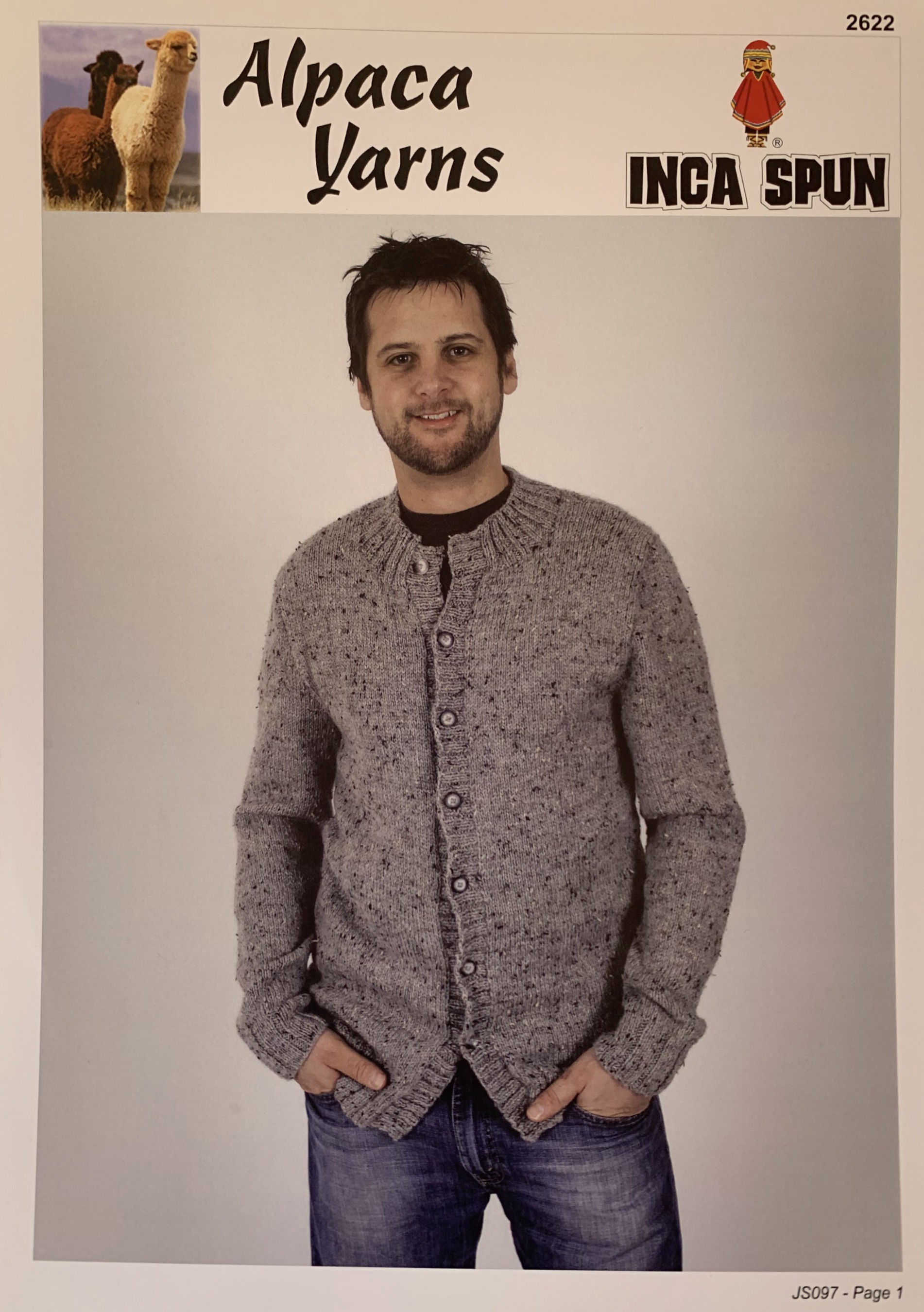 Rib Cardigan - Alpaca Yarns 2622