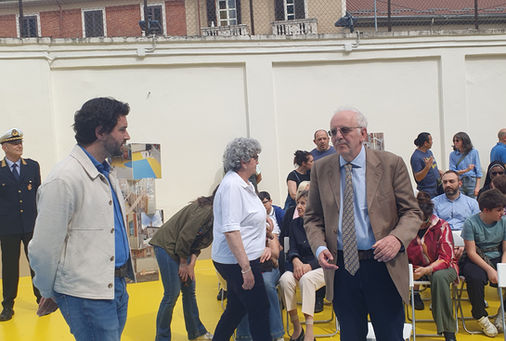 Il presidente AIEF Tommaso Varaldo e il prefetto Donato Cafagna