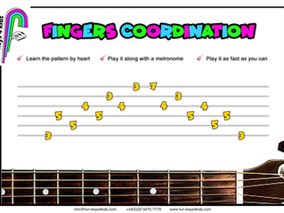 Fingers Coordination on Guitar 🎸✋