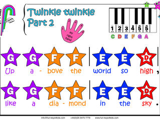 Pre-School Piano - Twinkle Twinkle Little Star (Part 2 and 3)