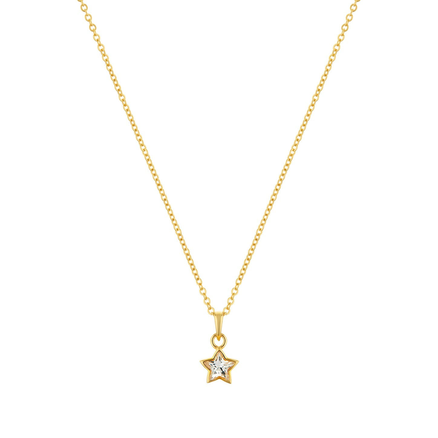 Divine Star Gold plated sterling silver Necklace